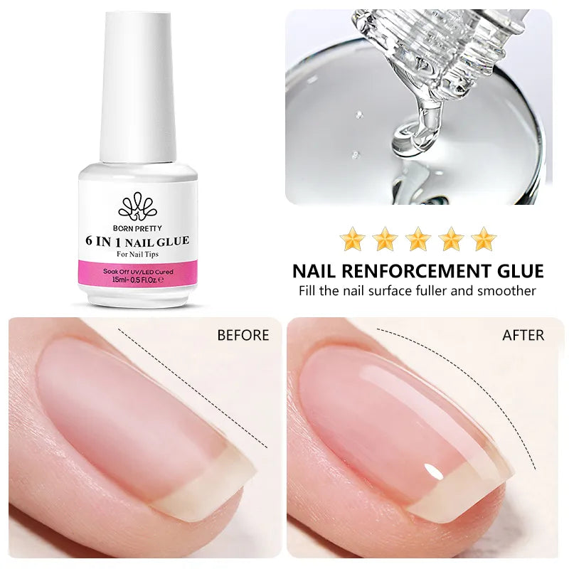 Gel colle à ongles 6 en 1 BORN PRETTY