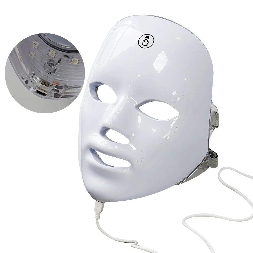 LED Photon Beauty Mask - Infrared Skin Rejuvenation and Anti-Aging Treatment