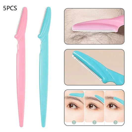 Stainless Steel Eyebrow Trimmer 5pcs Set