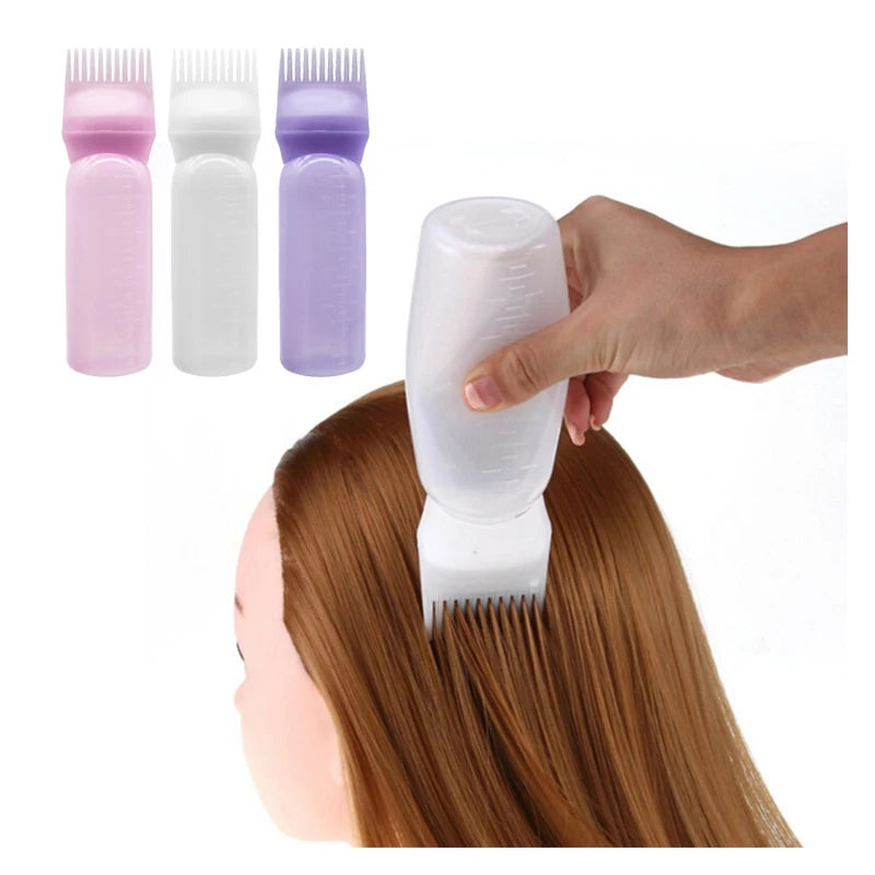 3-in-1 Hair Dye Applicator Brush Bottle - Multi-Functional Hair Coloring Tool