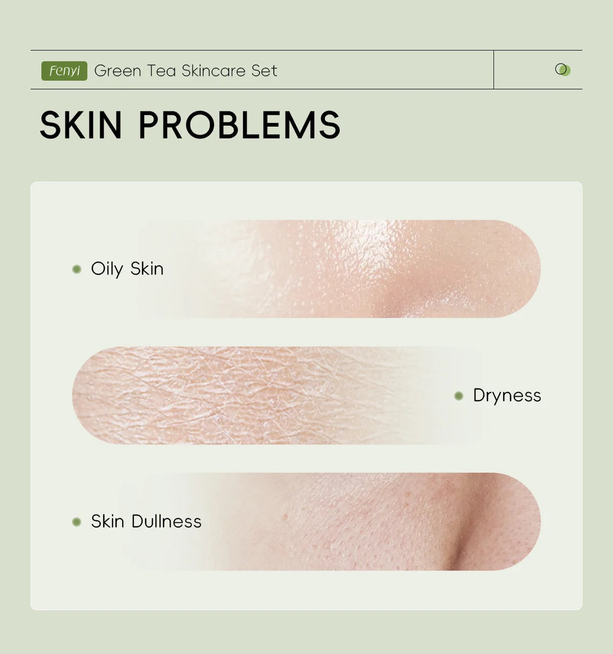 LAIKOU Green Tea Facial Skin Care Set