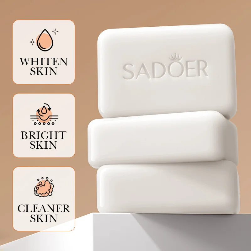 SADOER Niacinamide Arbutin Facial Soap - Moisturizing and Brightening Cleanser