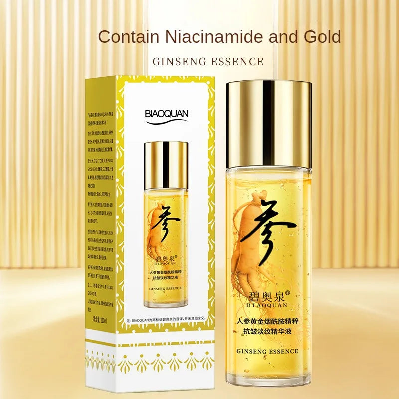 BIAOQUAN Ginseng Gold Niacinamide Hydrating Face Essence 120ml