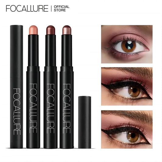 FOCALLURE Pearlescent Waterproof Glitter Shimmer Pigment Eye Shadow Liner Stick