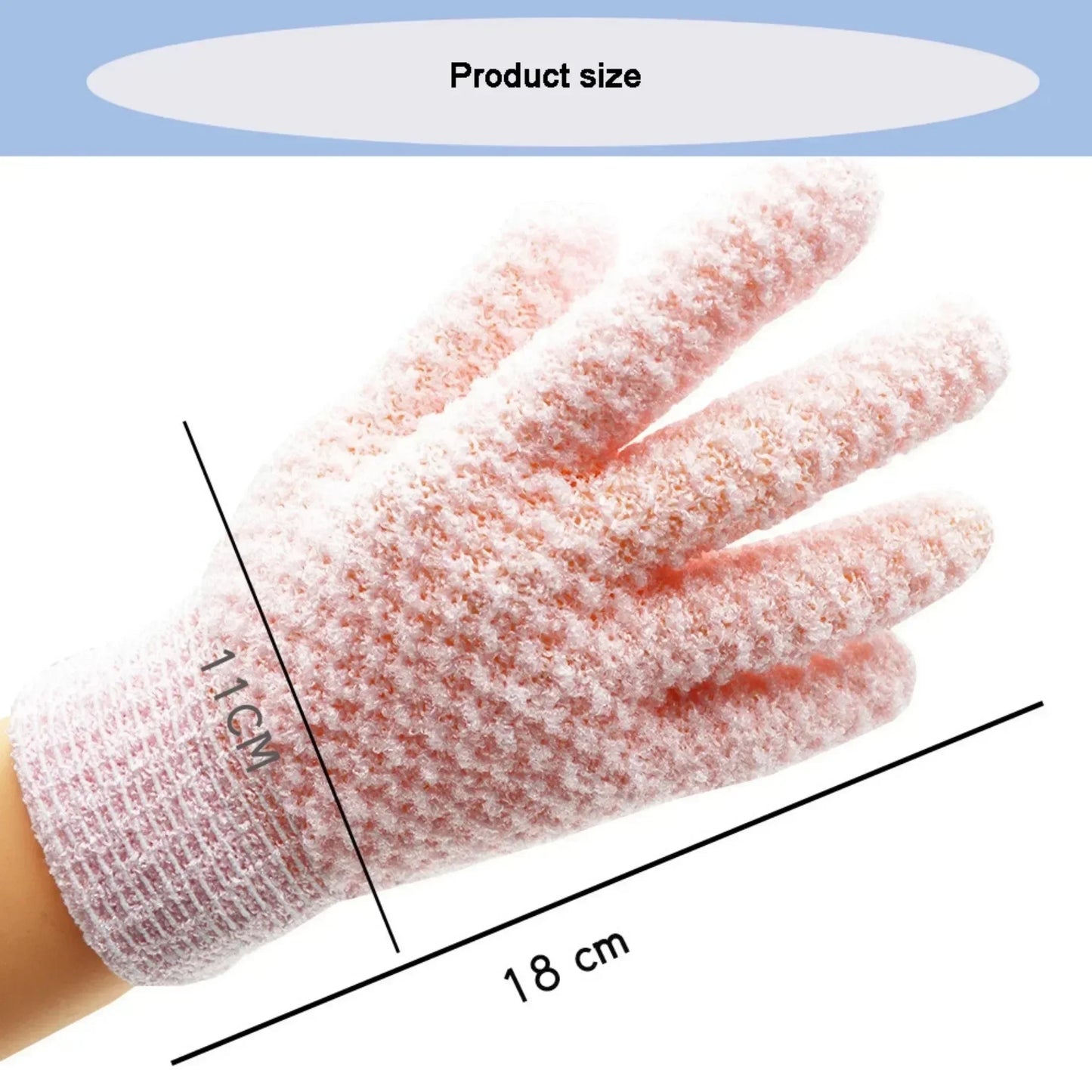 MOONBIFFY Exfoliating Five-Finger Bath Glove 1pc