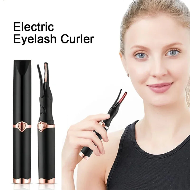 GUJHUI Portable Heated Eyelash Curler - USB Rechargeable with 3 Temperature Modes