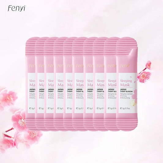 FENYI Sakura Blossom 10-teiliges Feuchtigkeitsmasken-Set für die Nacht