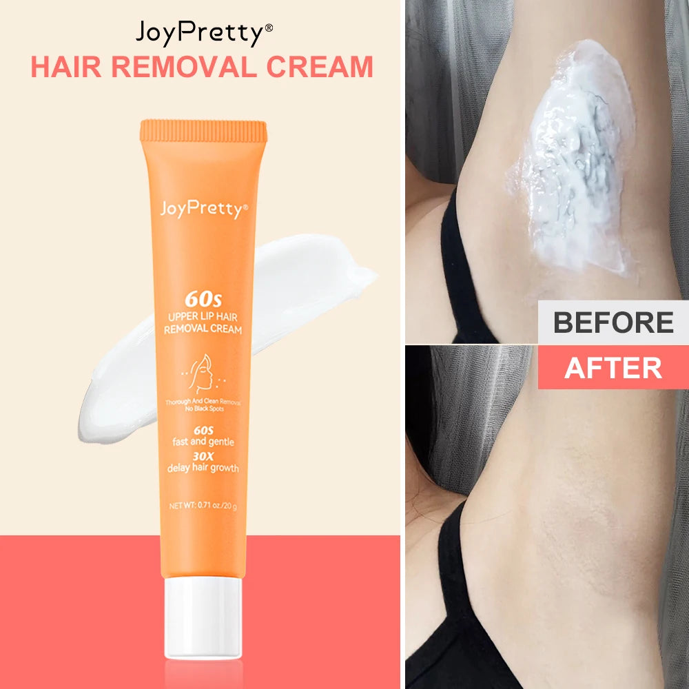 JOYPRETTY 60 Seconds Natural Little Face and Body Parts Hair Removal Cream 20 ml