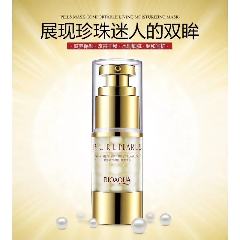 BIOAQUA Pearl Essence Eye Cream - Moisturizing Anti-Wrinkle Formula