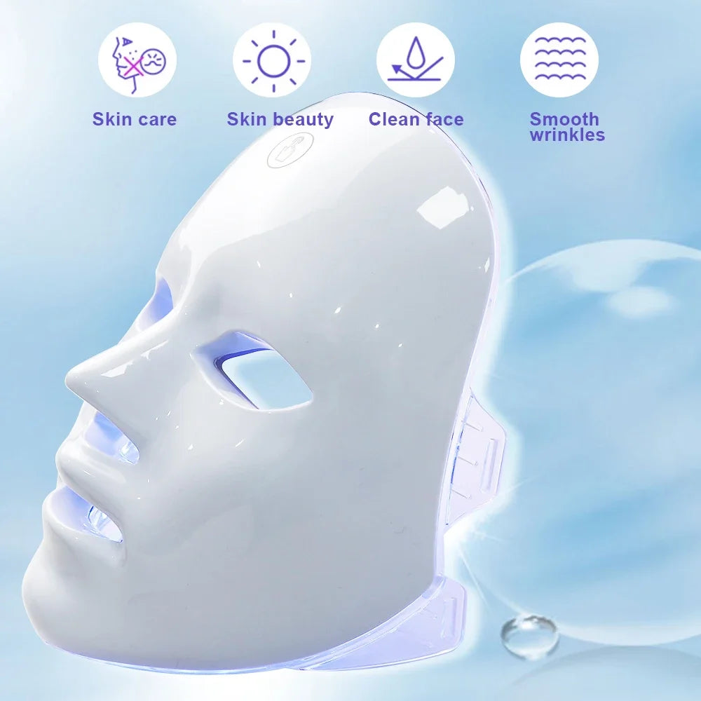 LED Photon Beauty Mask - Infrared Skin Rejuvenation and Anti-Aging Treatment