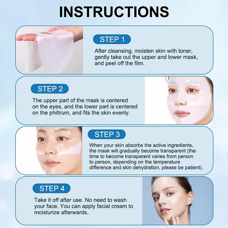 BIO-COLLAGEN Deep Moisturizing Anti-Aging Night Mask - 4 Pcs/Box