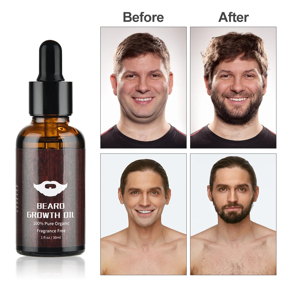 MOAJAZA Men Beard Hair Growth Enhancer Kit