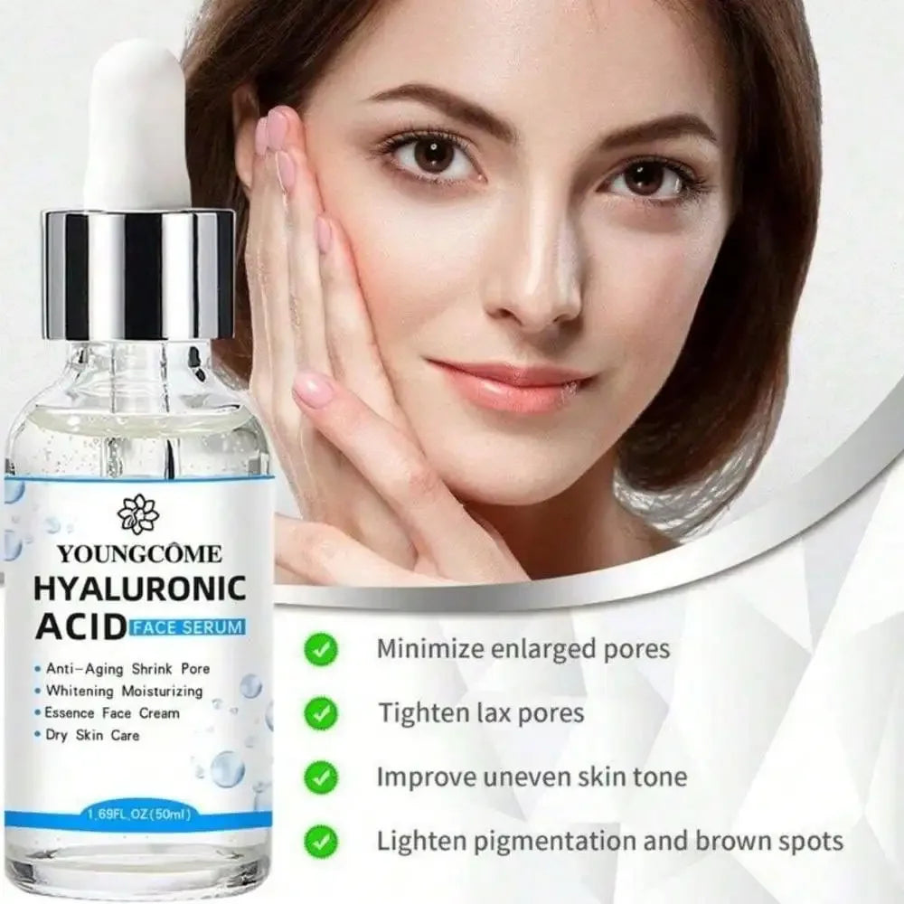 Essence faciale à l'acide hyaluronique YOUNGCOME - Sérum réparateur en profondeur et anti-âge