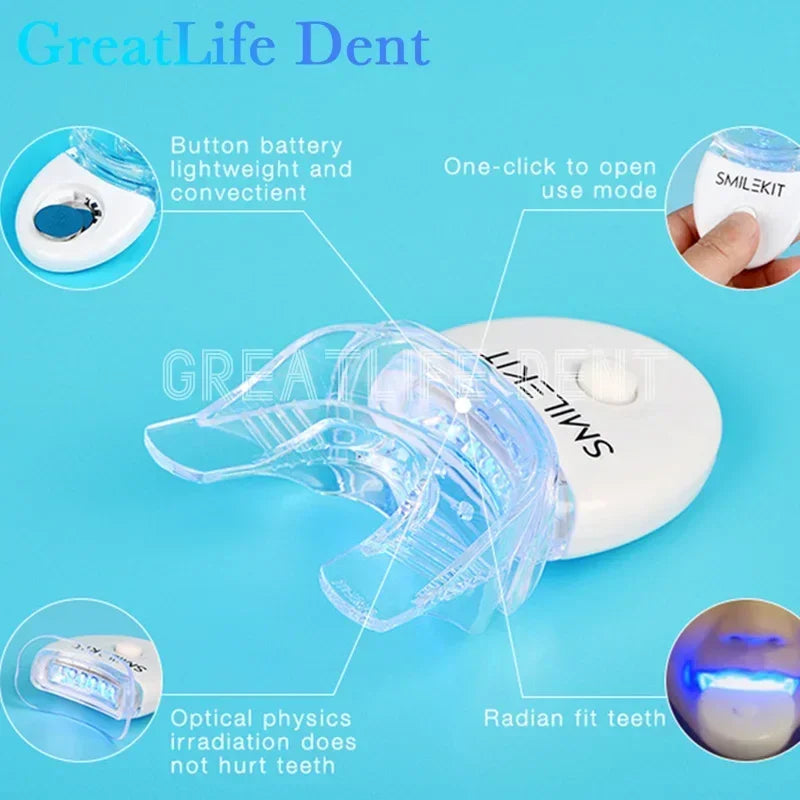 GREATLIFE DENT Small Blue Light Teeth Whitening Kit