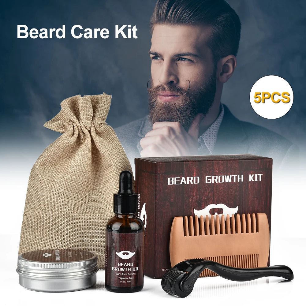 MOAJAZA Men Beard Hair Growth Enhancer Kit