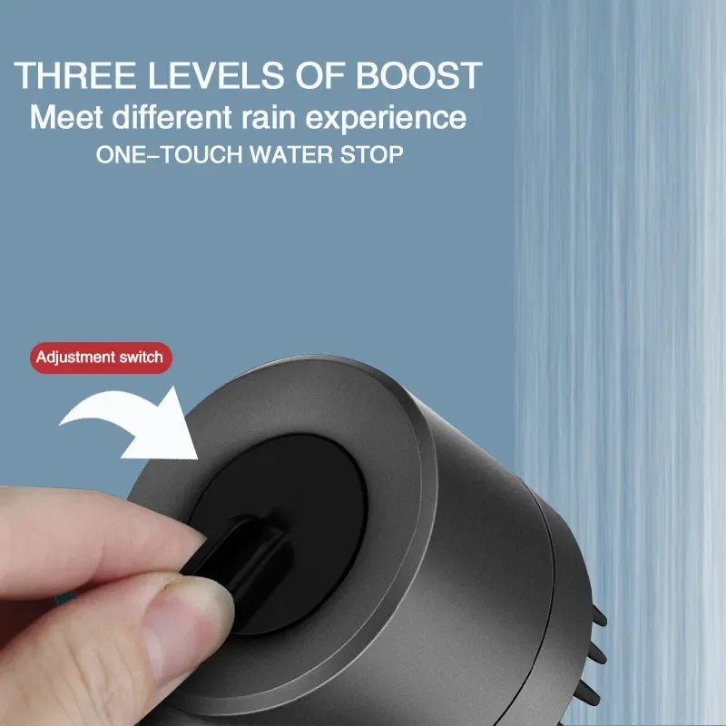 XIAOMI High Pressurized 3-Mode Shower Head with Massage Brush & Filter