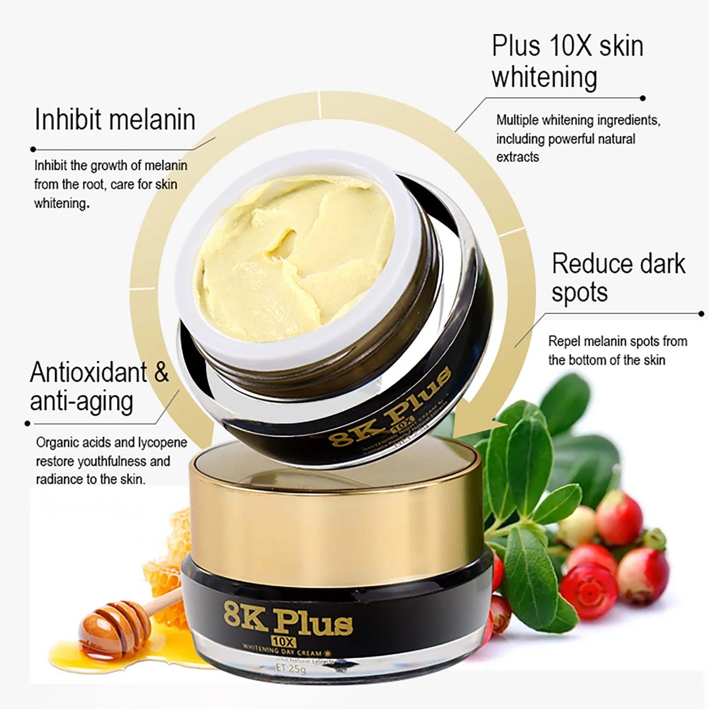 AILKE 10X Whitening Face Cream: Advanced Formula for Dark Spot Reduction and Melanin Control