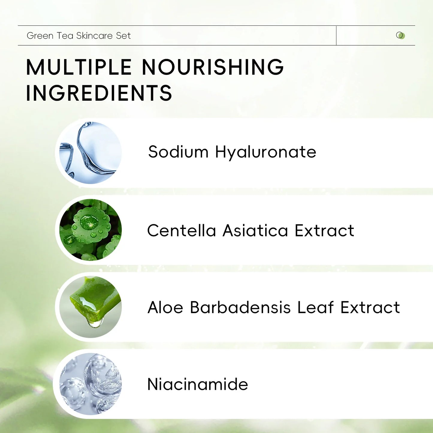 LAIKOU Green Tea Facial Skin Care Set