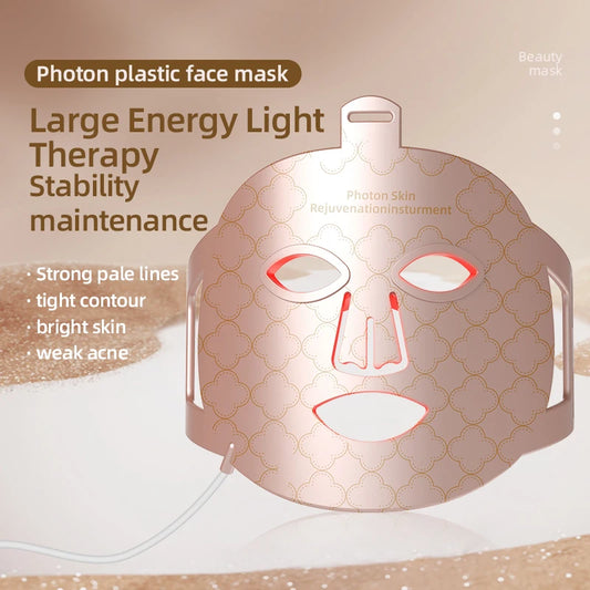 YUKUI 4-in-1 LED Light Therapy Silicone Face Mask