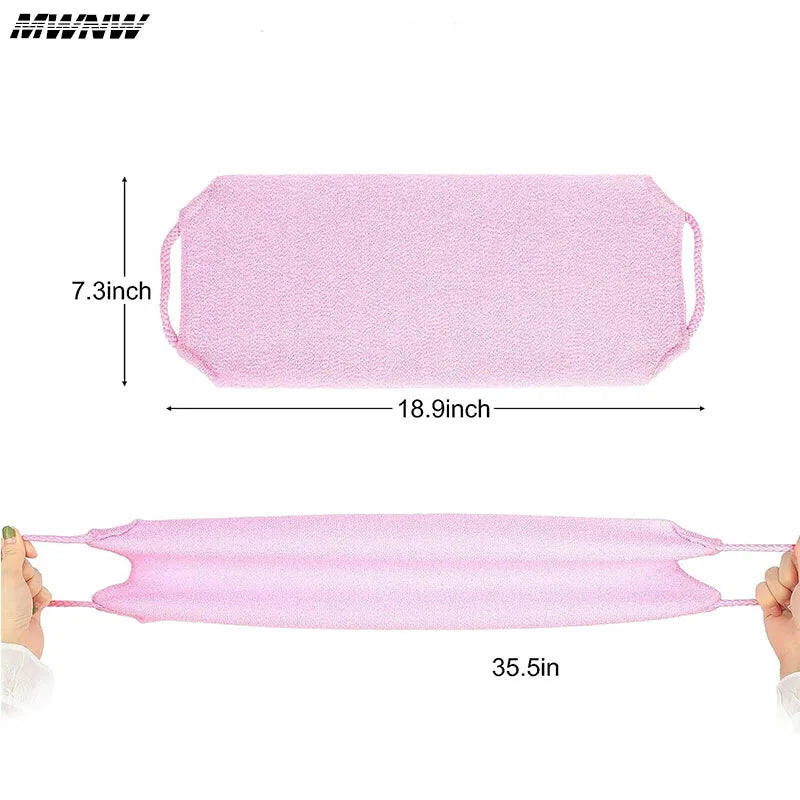 High Elasticity Frosted Shower Towel - Exfoliating & Massage Bath Tool