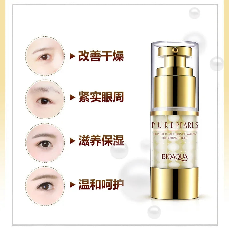 BIOAQUA Pearl Essence Eye Cream - Moisturizing Anti-Wrinkle Formula