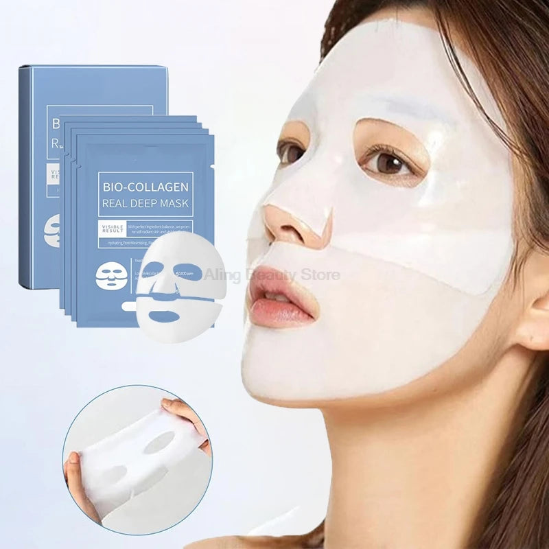 BIO-COLLAGEN Deep Moisturizing Anti-Aging Night Mask - 4 Pcs/Box