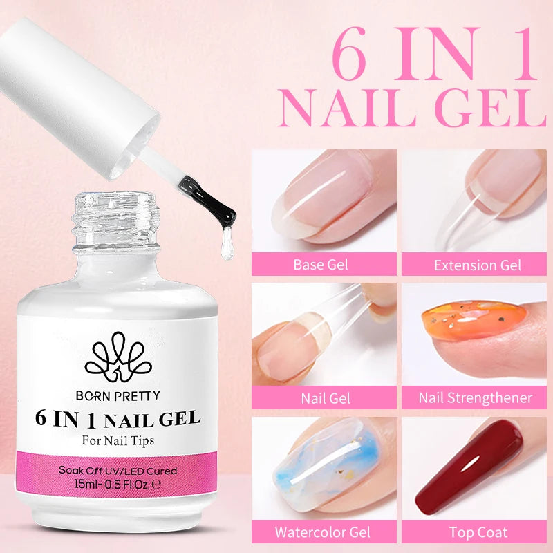 Gel colle à ongles 6 en 1 BORN PRETTY