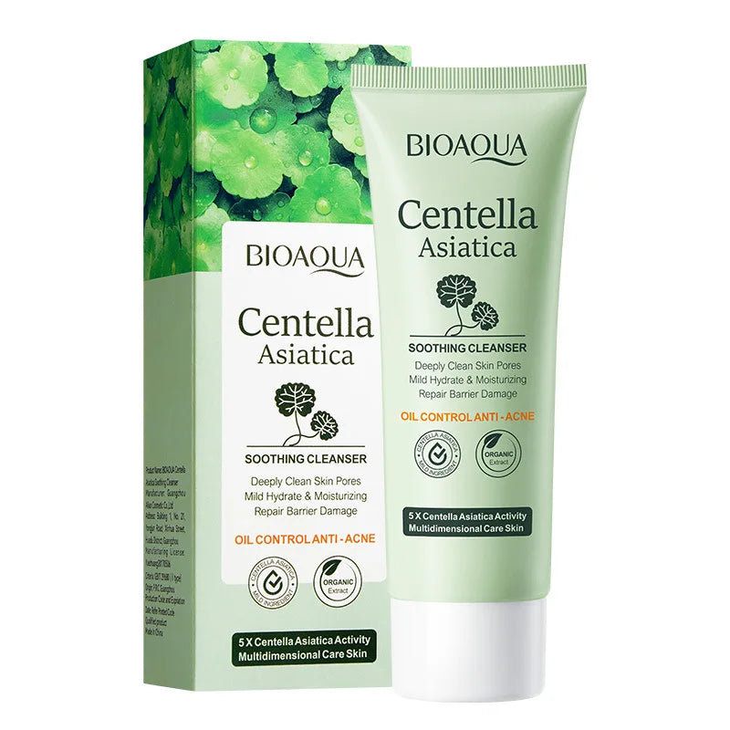 BIOAQUA Centella Asiatica Facial Cleanser - Moisturizing & Oil Control Face Wash Foam