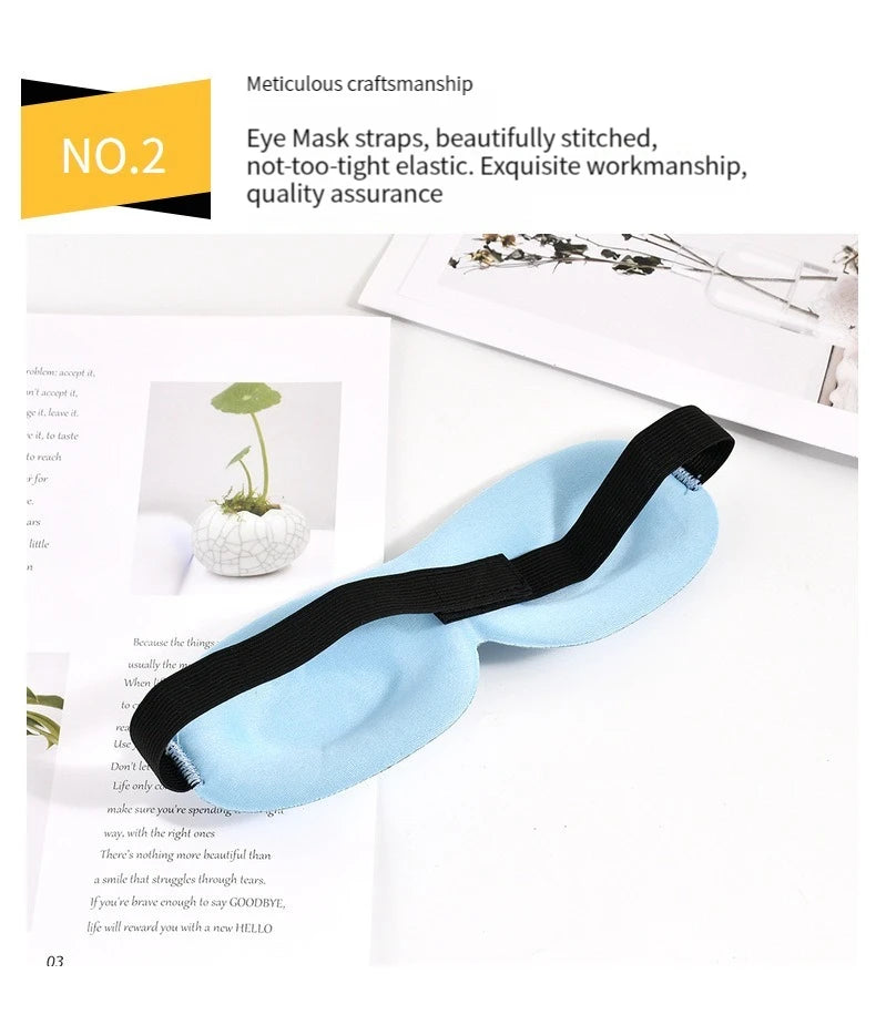 3D Sleep Mask with Eyelash-Friendly Design