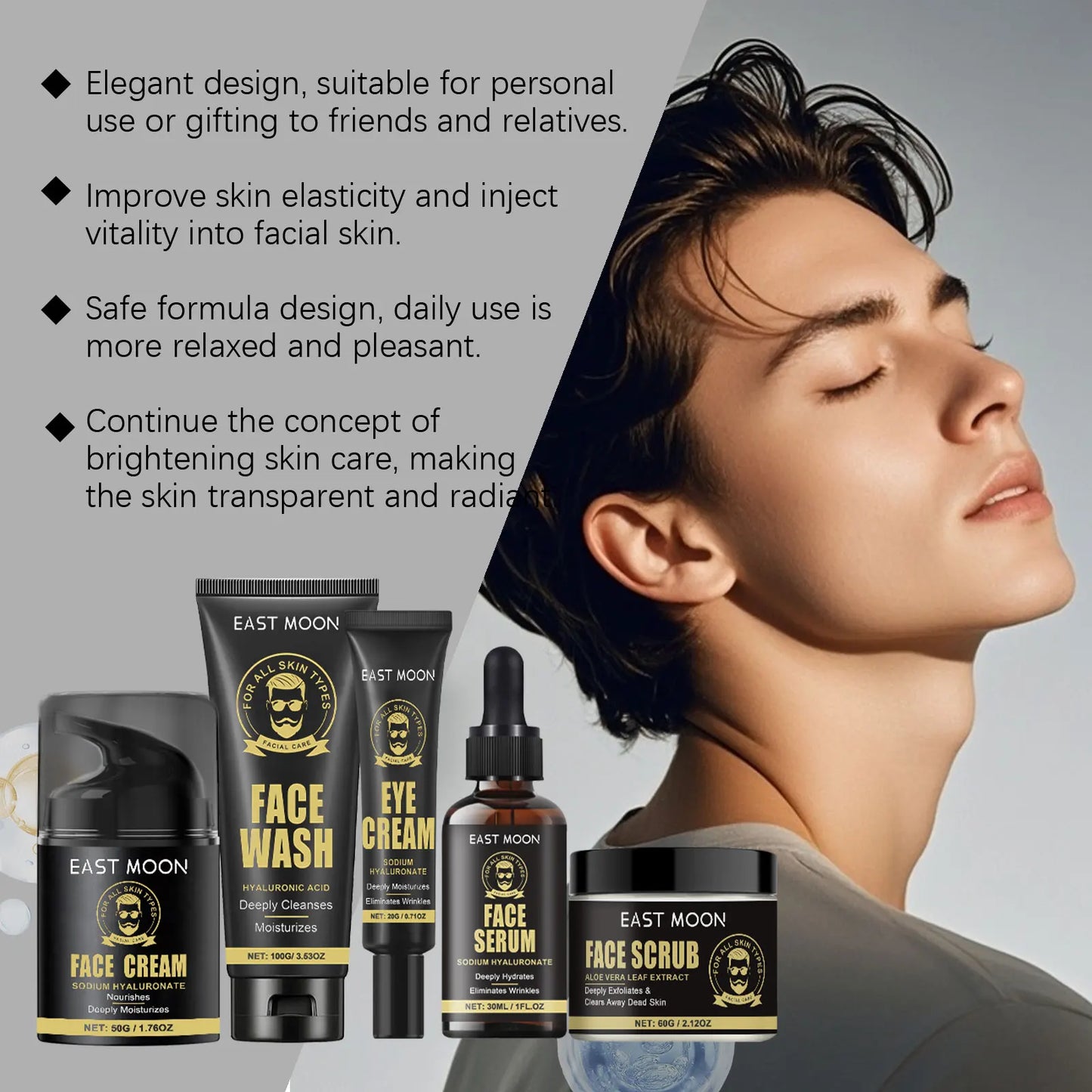 EAST MOON Men’s Facial Firming Set (260ml)