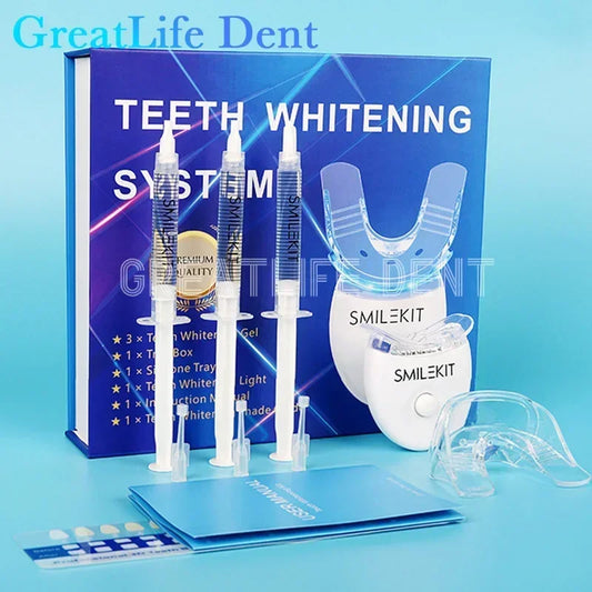 GREATLIFE DENT Small Blue Light Teeth Whitening Kit