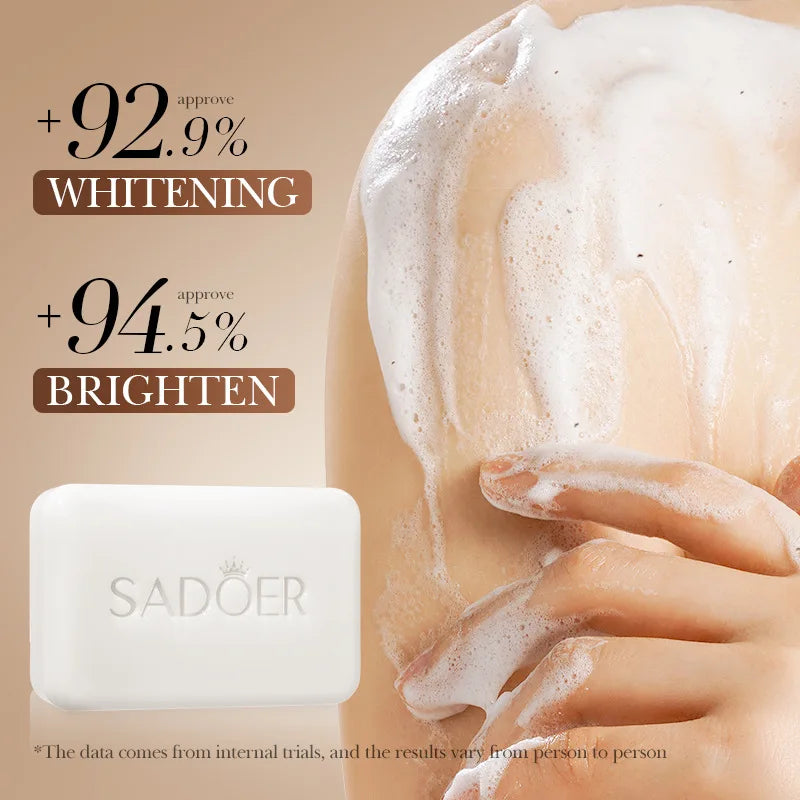 SADOER Niacinamide Arbutin Facial Soap - Moisturizing and Brightening Cleanser