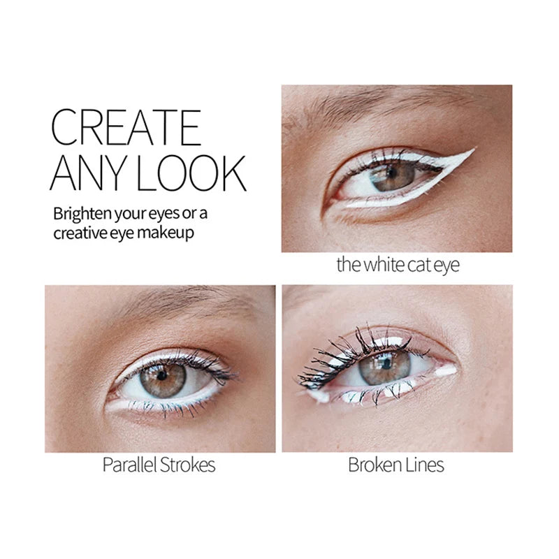 MENOW 5-Piece White Eyebrow & Eyeliner Pencil Set