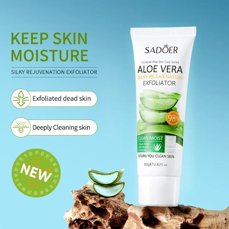 SADOER Aloe Vera Gesichtspeeling-Gel