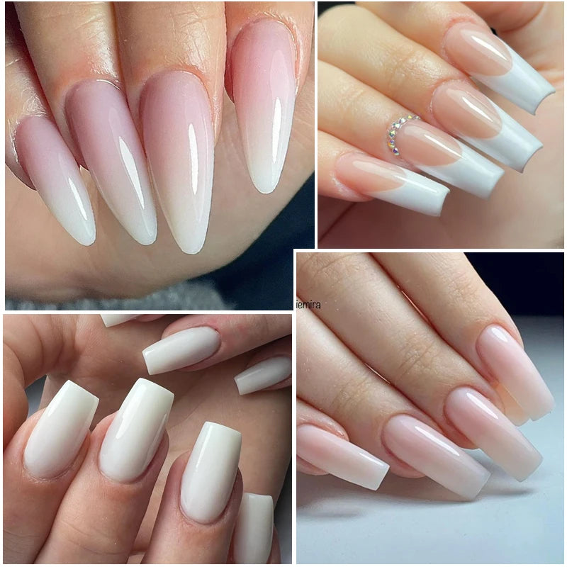 UR SUGAR Milky White Clear Pink Jelly Extension Nail Soak Off UV LED Gel Polish Manicure